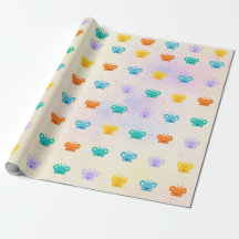 Pastel Vlinder Cadeauverpakking – Kawaii Inpakpapi