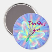 Pastel-vlinder Magneet (Voorkant / Achterkant)