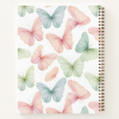 Pastel vlinder notitieboek (Achterkant)