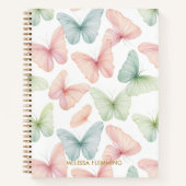 Pastel vlinder notitieboek (Voorkant)