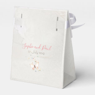 Pastel vlinders bruiloft gunst doos bedankdoosjes