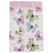 pastel vlinders medium cadeauzakje (Voorkant)
