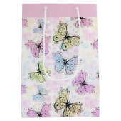 pastel vlinders medium cadeauzakje (Achterkant)