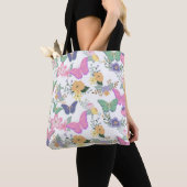 Pastel Vlinders Tote Draagtas (Dichtbij)
