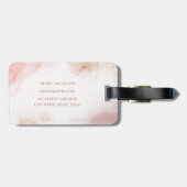 Pastel Vloeibare Waterverf Alcoholinkt Bagagelabel (Achterkant horizontaal)