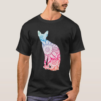 Pastel Vloeiend Tattoo Sphynx Cat Lover T-shirt