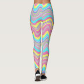 Pastel vloeiende golven leggings (Achterkant)
