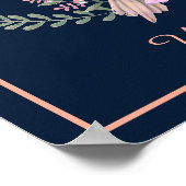 Pastel vogel poster (Hoek)
