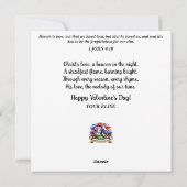 Pastel Ware Liefde Waterverf Mouse Valentijn Feestdagenkaart (Achterkant)