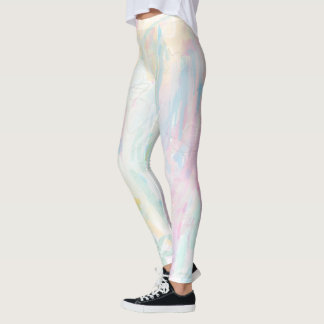 Pastel Watercolor Abstracte Kunst Vrouwelijke Legg Leggings