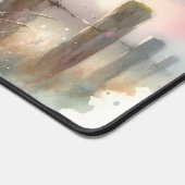 Pastel Watercolor Birds Fencepost Sunset (Coin)