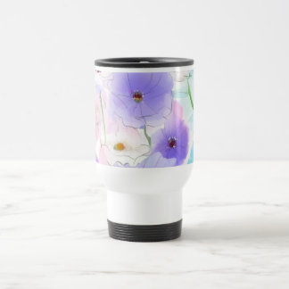 Pastel Watercolor Bloemendesign Reisbeker