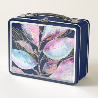 Pastel Watercolor Botanische Bladeren Spiraal Note