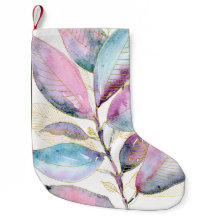 Pastel Watercolor Botanische Bladeren Spiraal Note