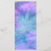 Pastel Watercolor Butterfly Party Invitation Menu (Dos)