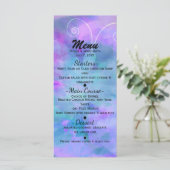Pastel Watercolor Butterfly Party Invitation Menu (Debout devant)