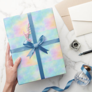 Pastel Watercolor Droom – Zachte Regenboog Gradiën Cadeaupapier