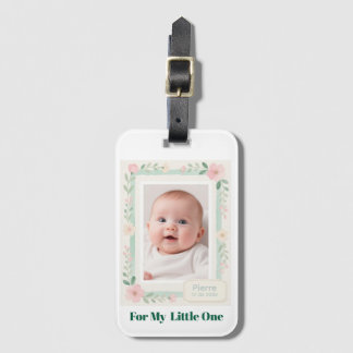 Pastel Watercolor Floral Empty Photo Frame Bagagelabel