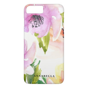 Pastel Watercolor Flowers iPhone 7 Plus Coque