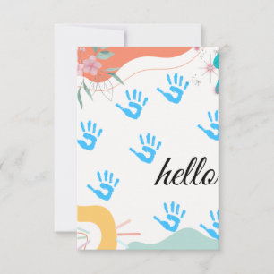 Pastel Watercolor Leaf Garland bedankkaartjes Bedankkaart