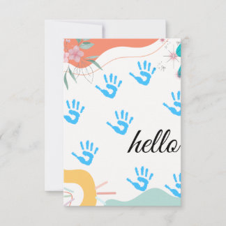 Pastel Watercolor Leaf Garland bedankkaartjes Bedankkaart
