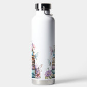 PASTEL WATERCOLOR PILE DE LIVRES AVEC BOUTEILLE (Droite)