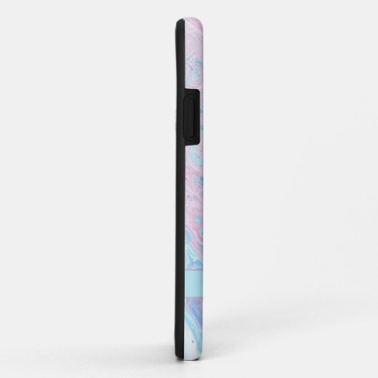 Pastel-watermarmer-monogram Case-Mate iPhone Case (Achterkant/rechts)