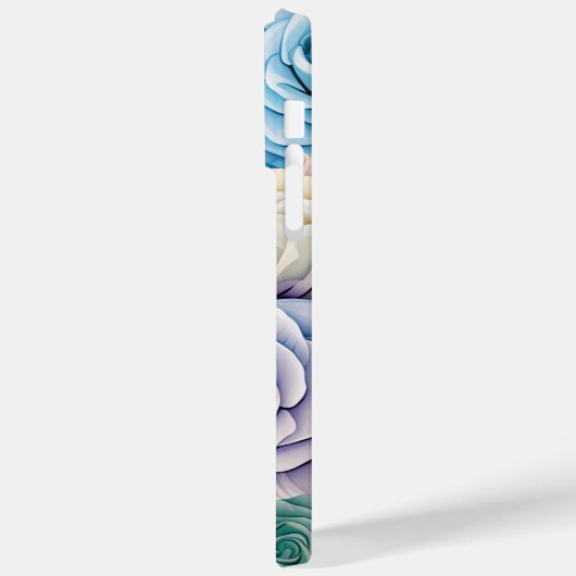 PASTEL WATERVERF 3-D LOOK ROZEN Case-Mate iPhone CASE (Achterkant / Links)
