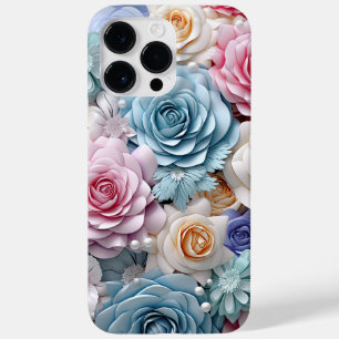 PASTEL WATERVERF 3-D LOOK ROZEN Case-Mate iPhone 14 PRO MAX HOESJE