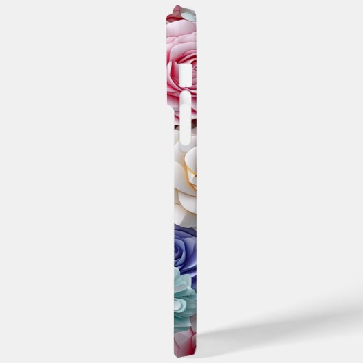 PASTEL WATERVERF 3-D LOOK ROZEN Case-Mate iPhone CASE (Achterkant / Links)