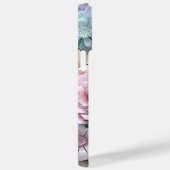 PASTEL WATERVERF 3-D LOOK ROZEN Case-Mate iPhone CASE (Achterkant / Rechts)