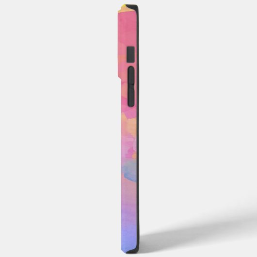 Pastel Waterverf Abstract en monogram Case-Mate iPhone Case (Achterkant / Links)