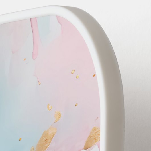 Pastel Waterverf Abstract gepersonaliseerd Pickleball Paddle (Links Detail)