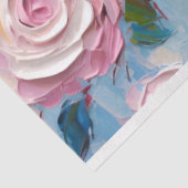 Pastel Waterverf Abstracte Rozen Decoupage Tissuepapier (Detail)