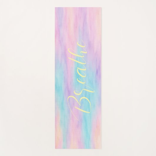 Pastel Waterverf "Adem" Yoga Mat (Voorkant)