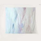 Pastel Waterverf Bergen Landschap Tapestry Wandkleed (Voorkant (horizontaal))