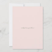Pastel Waterverf Bloem Bruiloft Uitnodiging (Achterkant)