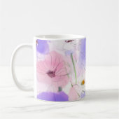 Pastel Waterverf Bloemen  Koffiemok (Links)