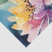 Pastel Waterverf Bloemen Tissuepapier (Detail)