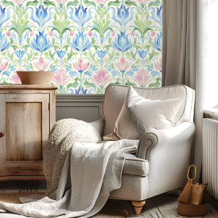 Pastel Waterverf Bloemmotief Behang