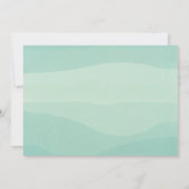 Pastel Waterverf bruiloft foto uitnodiging (Achterkant)