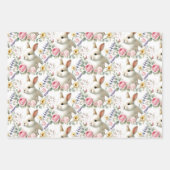Pastel Waterverf Easter Bunny Wrapping Paper (Voorkant)