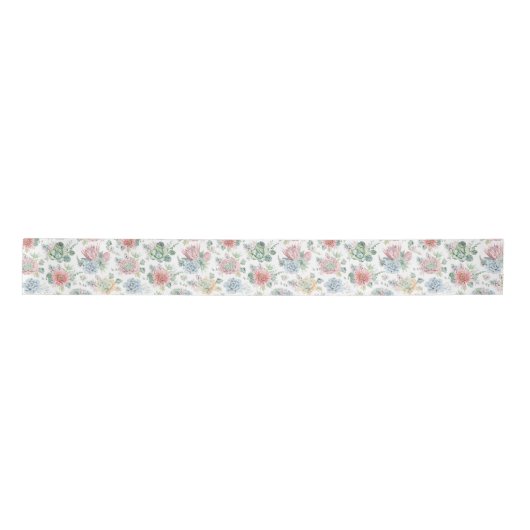 Pastel Waterverf Echievera Succulents Pattern Lint (Voorkant)