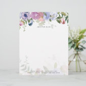 Pastel waterverf floraal gepersonaliseerd (Staand voorkant)