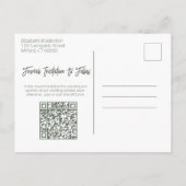 Pastel Waterverf Floral Border Vrijgezellenfeest A Aankondigingskaart (Achterkant)