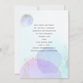 Pastel Waterverf Foto Afstuderen aankondiging (Achterkant)