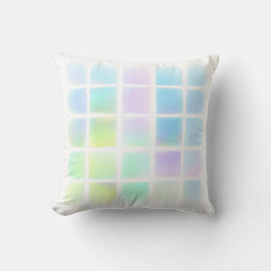 pastel waterverf geschilderd vierkantsontwerp kussen