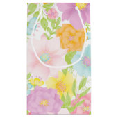 Pastel Waterverf Gift Bag Klein Cadeauzakje (Achterkant)