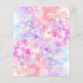 pastel waterverf glitter flyer (Achterkant)