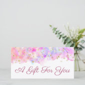 pastel waterverf glitter gift (Staand voorkant)